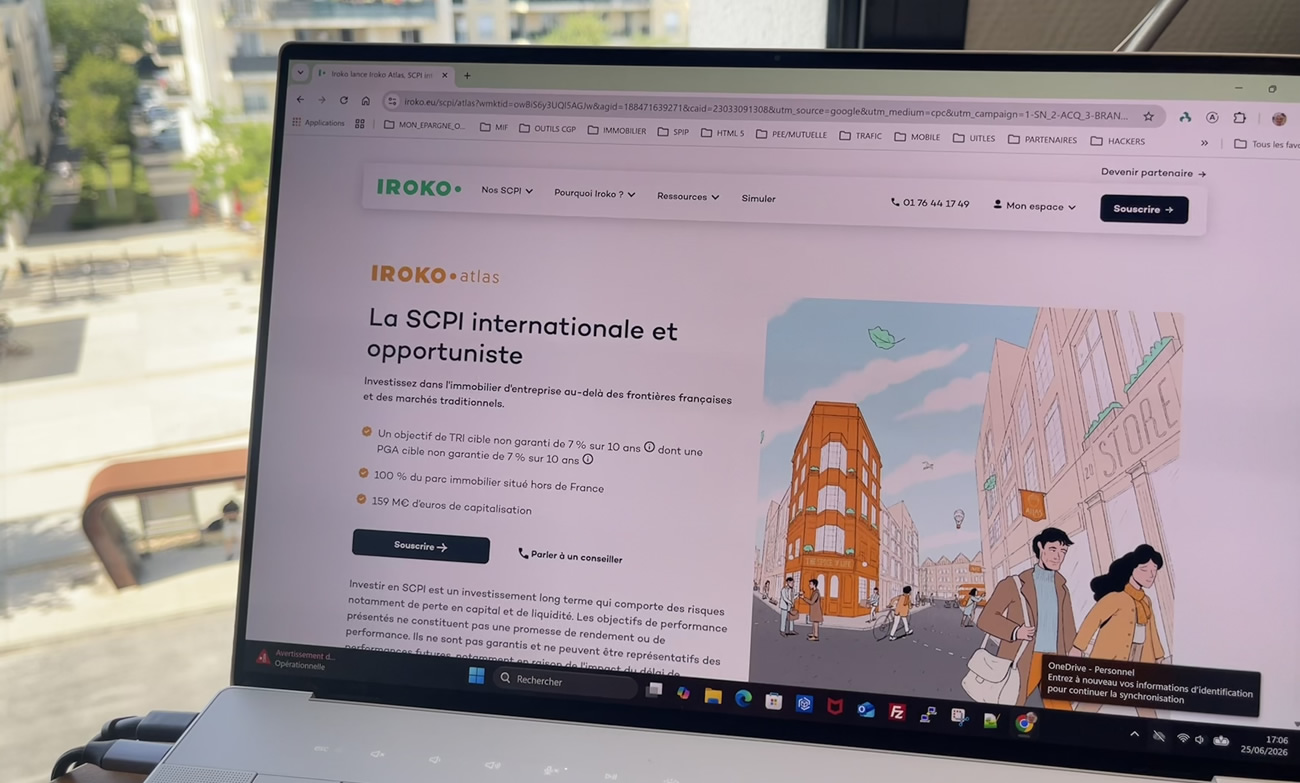 La SCPI IROKO Atlas, sans frais de souscription, désormais éligible en assurance vie